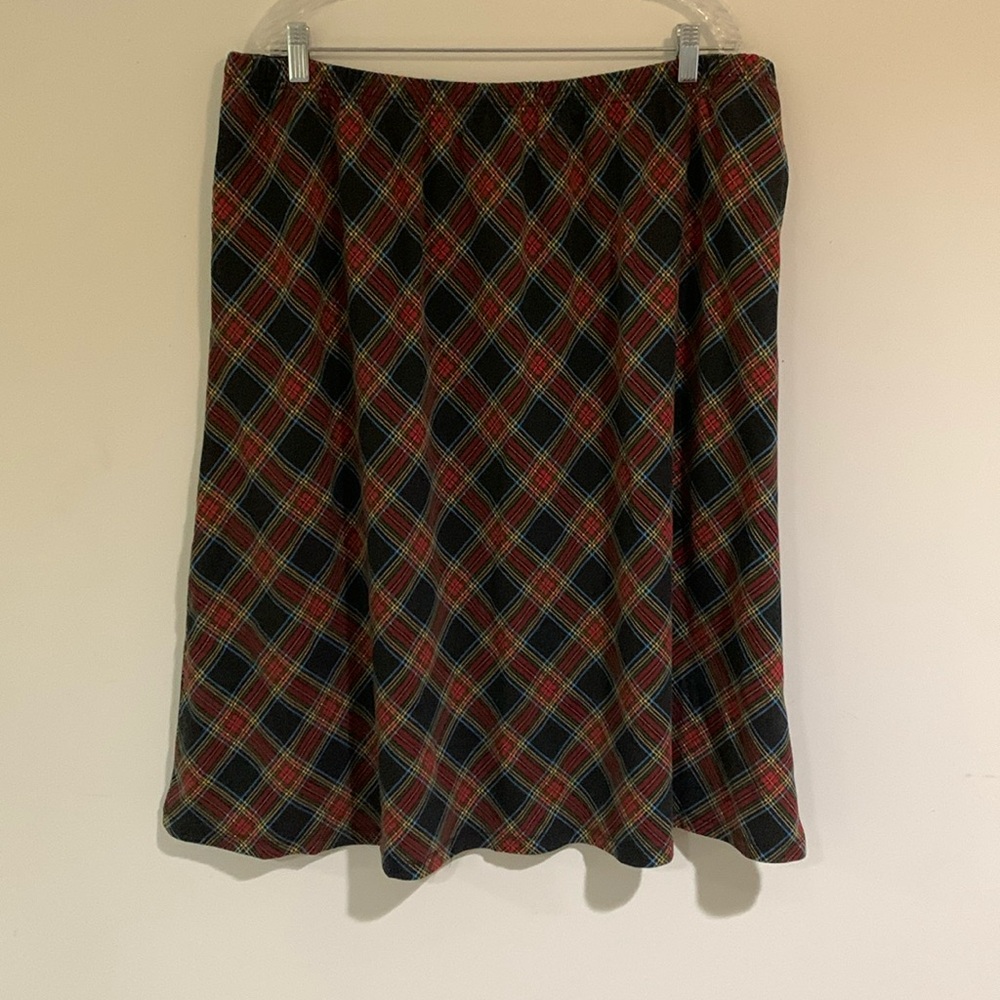 Blair Plaid Midi Skirt, Women’s Size Petite 2XL